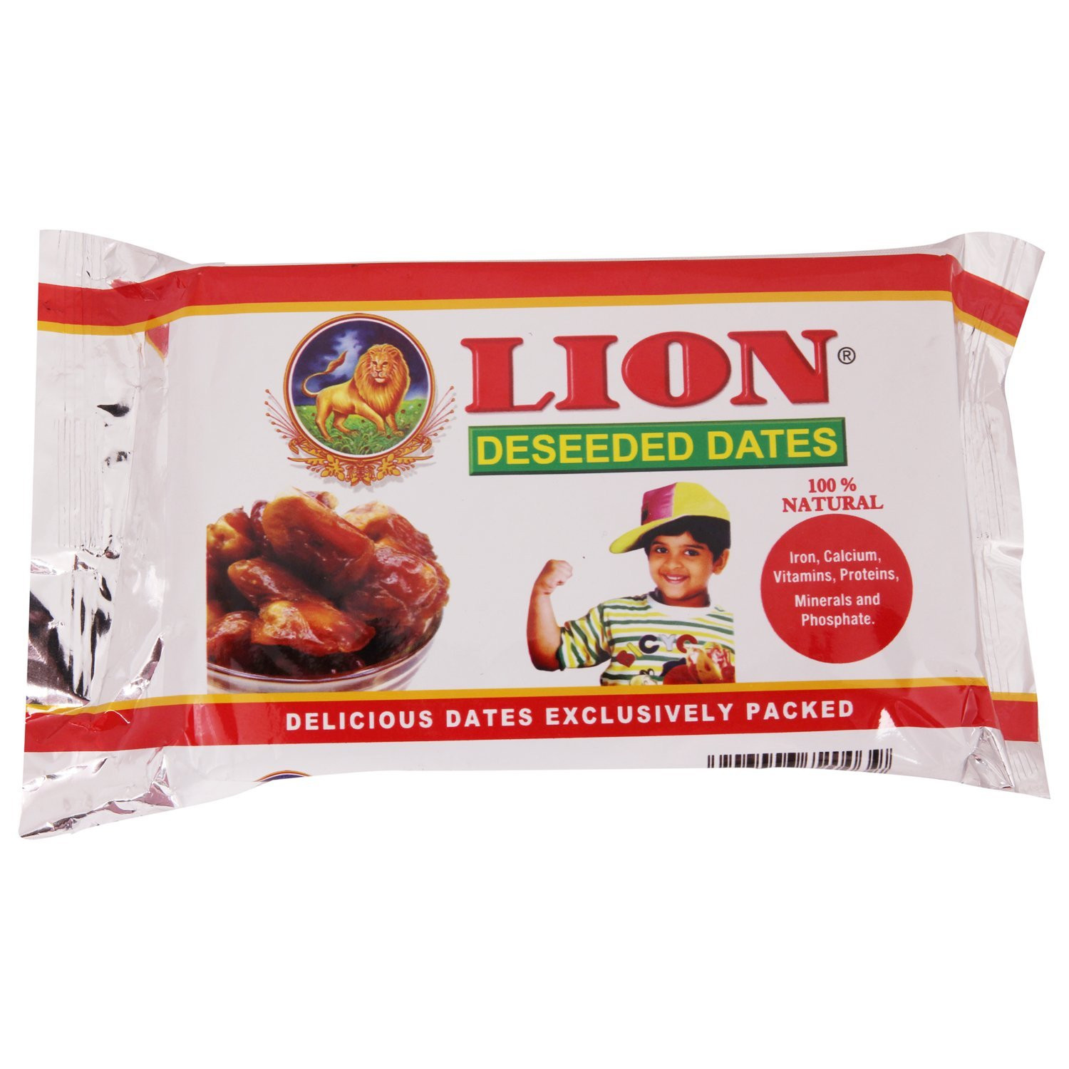 Lion Deseeded Dates - 100% Natural, 200g Pouch Fresh VT