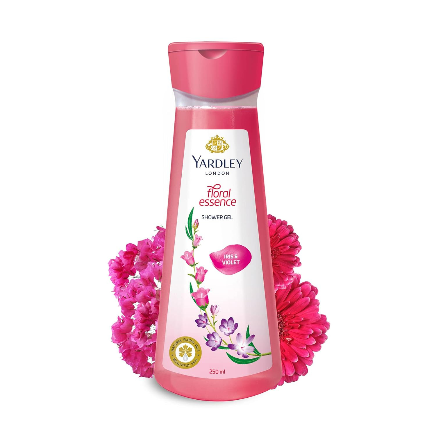 YARDLEY LONDON  SHOWER GEL IRIS & VOILET ( 250ML ) VST