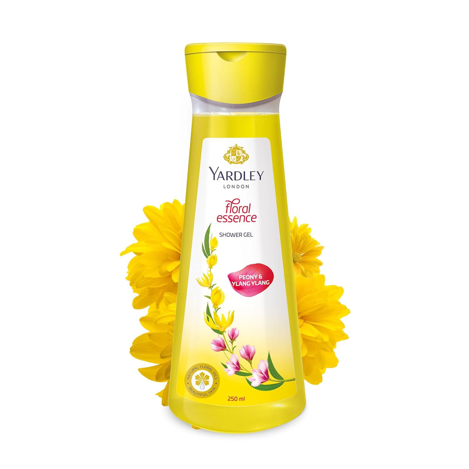 YARDLEY LONDON FLORAL ESSENCE SHOWER GEL ( PEONY & YLANG ( 250ML ) VST